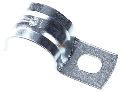 Ansicht oben hinten Fischer DE BSM-16 Befestigunsschelle Metall 