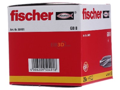 Ansicht links Fischer DE GB 8 Gasbetondbel 