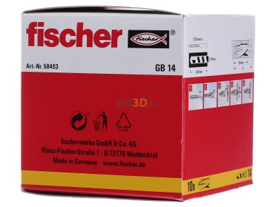 View on the right Fischer DE GB 14 Spiral plug 14x75mm 
