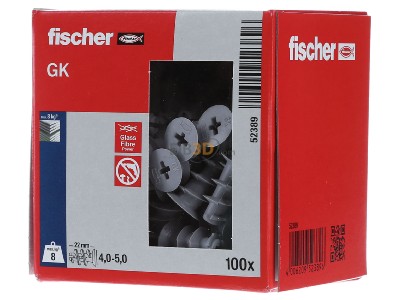 Frontansicht Fischer DE GK Gipskartond�bel 