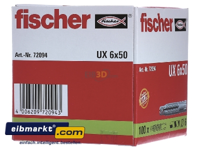 Ansicht links Fischer Deutschl. UX 6x50 Universaldbel 