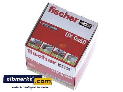 View up front Fischer Deutschl. UX 6x50 Universal anchor plug 6x50mm - 

