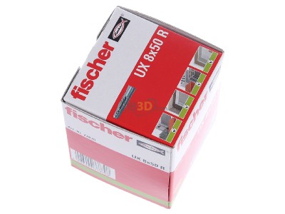 Ansicht oben links Fischer DE UX 8 R Universaldbel 