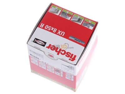 Ansicht oben hinten Fischer DE UX 8 R Universaldbel 