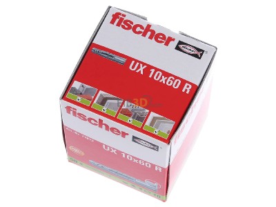 View up front Fischer DE UX 10 R Expanding plug 10x60mm 
