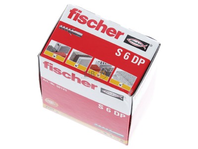 Ansicht oben vorne Fischer DE S 6 DP Dbel Doppelpack 