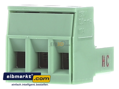 Frontansicht Phoenix Contact MSTB 2,5 HC/ 3-ST COMBICON Leiterplattenstec kverbinder 