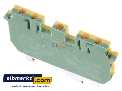 View up front Phoenix Contact UDK 3-PE Ground terminal block 2-p 

