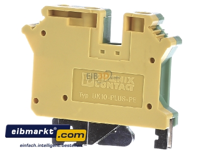 Back view Phoenix Contact UK 10-PLUS-PE Ground terminal block 2-p 
