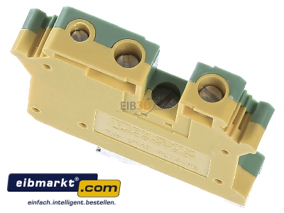 Top rear view Phoenix Contact UK 10-PLUS-PE Ground terminal block 2-p 
