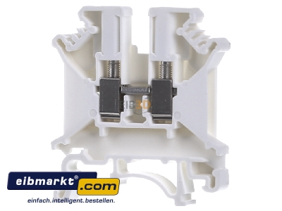 Front view Phoenix Contact UK  5 N WH Feed-through terminal block
