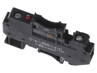 View up front Phoenix UK 6-FSI/C-LED12 Blade fuse terminal block 30A 8,2mm 

