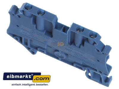 Top rear view Phoenix Contact UT 2,5-QUATTRO BU Feed-through terminal block
