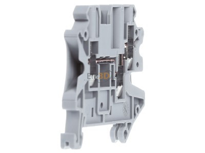 View on the left Phoenix UT 2,5-TWIN Feed-through terminal block 5,2mm 24A 
