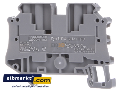 Ansicht hinten Phoenix Contact 3044571 Vierleiter-Universalklemme UT 4-QUATTRO