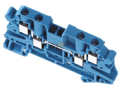 View up front Phoenix UT 4-QUATTRO BU Feed-through terminal block 6,2mm 32A 
