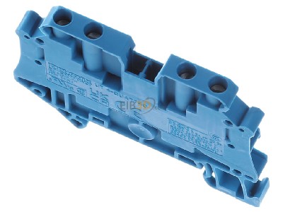 Top rear view Phoenix UT 4-QUATTRO BU Feed-through terminal block 6,2mm 32A 
