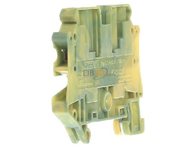 View on the right Phoenix UT 4-QUATTRO-PE Ground terminal block 2-p 5,2mm 
