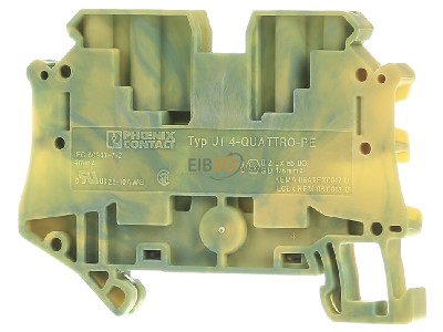 Back view Phoenix UT 4-QUATTRO-PE Ground terminal block 2-p 5,2mm 
