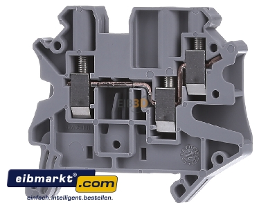 Front view Phoenix Contact UT 4-TWIN Feed-through terminal block
