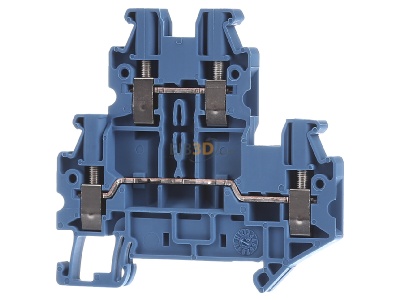 Front view Phoenix UTTB 2,5 BU Feed-through terminal block 5,2mm 24A 
