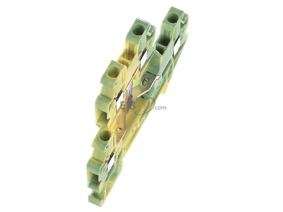 View top left Phoenix Contact UTTB 2,5-PE Ground terminal block 2-p 5,2mm 
