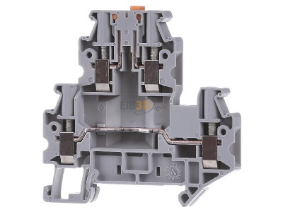 Front view Phoenix UTTB 4-MT P/P Disconnect terminal block 30A 2-p 6,2mm 
