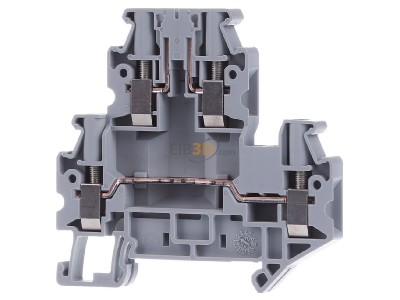 Front view Phoenix UTTB 4-TG Disconnect terminal block 30A 2-p 6,2mm 
