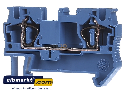Front view Phoenix Contact ST 4 BU Feed-through terminal block 6,2mm 40A
