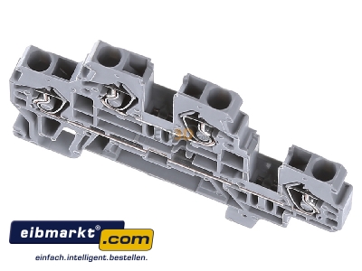 Ansicht oben vorne WAGO Kontakttechnik 870-501 Doppelstockklemme 0,08-2,4mmq grau L/L 