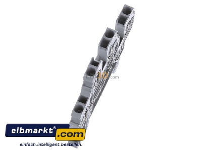 Ansicht oben links WAGO Kontakttechnik 870-501 Doppelstockklemme 0,08-2,4mmq grau L/L 