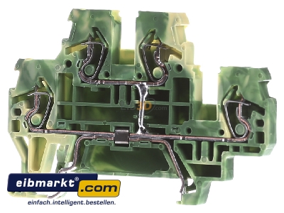 Front view WAGO Kontakttechnik 870-507 Ground terminal block 2-p 5mm 
