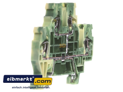 Ansicht links WAGO Kontakttechnik 870-507 Doppelstockklemme 0,08-2,4qmm gr/ge 