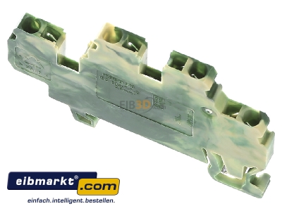 Top rear view WAGO Kontakttechnik 870-507 Ground terminal block 2-p 5mm 
