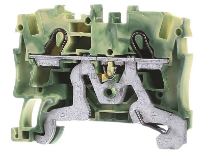 Front view WAGO 2004-1207 Ground terminal block 1-p 6,2mm 
