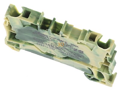 Top rear view WAGO 2004-1207 Ground terminal block 1-p 6,2mm 
