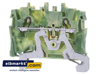 Front view WAGO Kontakttechnik 2001-1207 Ground terminal block 1-p 4,2mm
