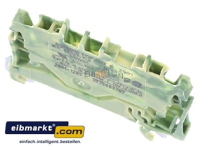 Top rear view WAGO Kontakttechnik 2001-1207 Ground terminal block 1-p 4,2mm
