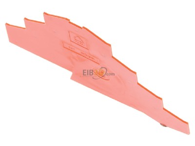 Ansicht oben vorne WAGO 281-366 Abschluplatte orange, 1mm dick 