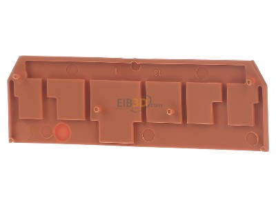 Back view WAGO 281-335 End/partition plate for terminal block 

