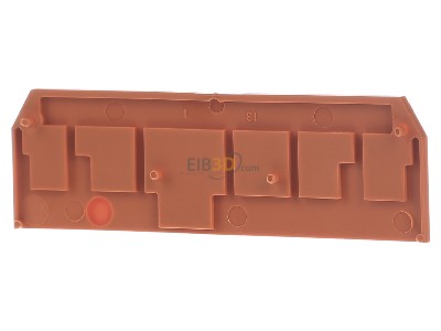 Ansicht hinten WAGO 281-335 Abschluplatte 2,5mm orange 