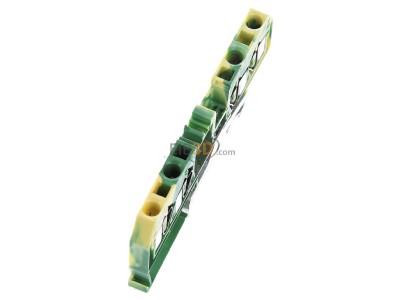 Ansicht oben links WAGO 281-657 Schutzleiterklemme gn/ge 0,08-4qmm 