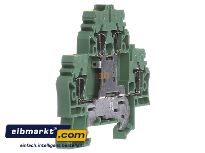 View on the left Weidmller ZDK 2.5PE Ground terminal block 2-p 5mm - 
