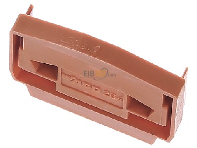 Ansicht oben vorne WAGO 264-369 Abschlu-u.Zwischenplatte orange 4mm dick 