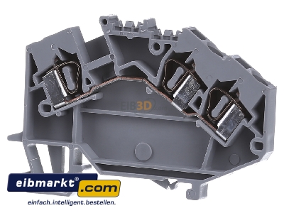 Front view WAGO Kontakttechnik 781-631 Feed-through terminal block 6mm 32A
