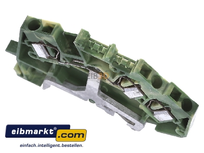 Ansicht oben vorne WAGO Kontakttechnik 781-637 Schutzleiterklemme 0,08-4mmq gn/gelb 