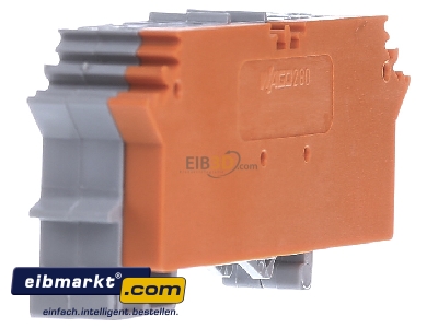 Ansicht links WAGO Kontakttechnik 280-762 Basisklemmenblock 0,08-2,5mmq orange 
