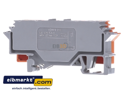 Ansicht hinten WAGO Kontakttechnik 280-762 Basisklemmenblock 0,08-2,5mmq orange 