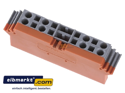 Ansicht oben vorne WAGO Kontakttechnik 280-762 Basisklemmenblock 0,08-2,5mmq orange 
