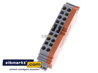 Ansicht oben links WAGO Kontakttechnik 280-762 Basisklemmenblock 0,08-2,5mmq orange 